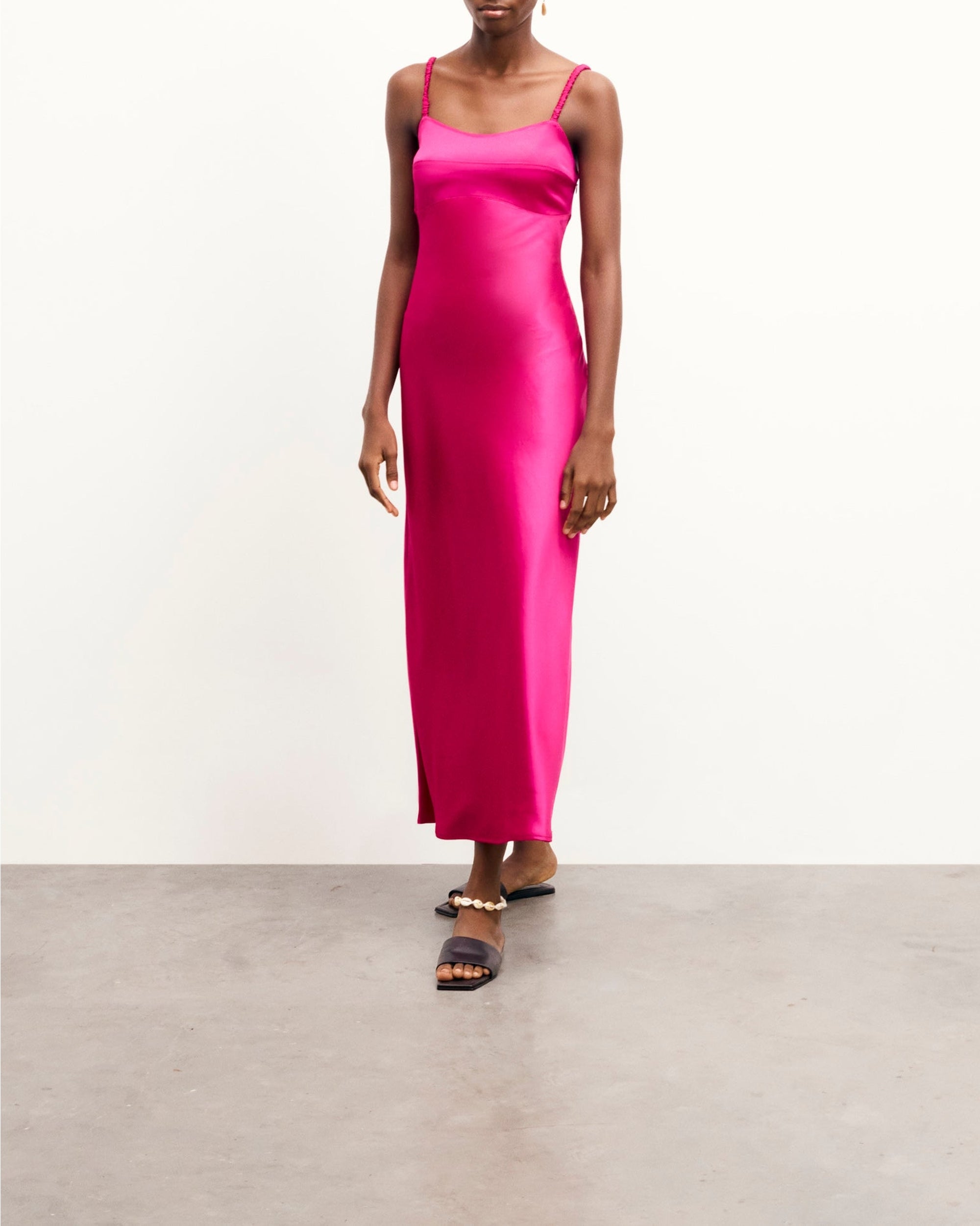 Batya strapless maxi dress - Tropical Raspberry
