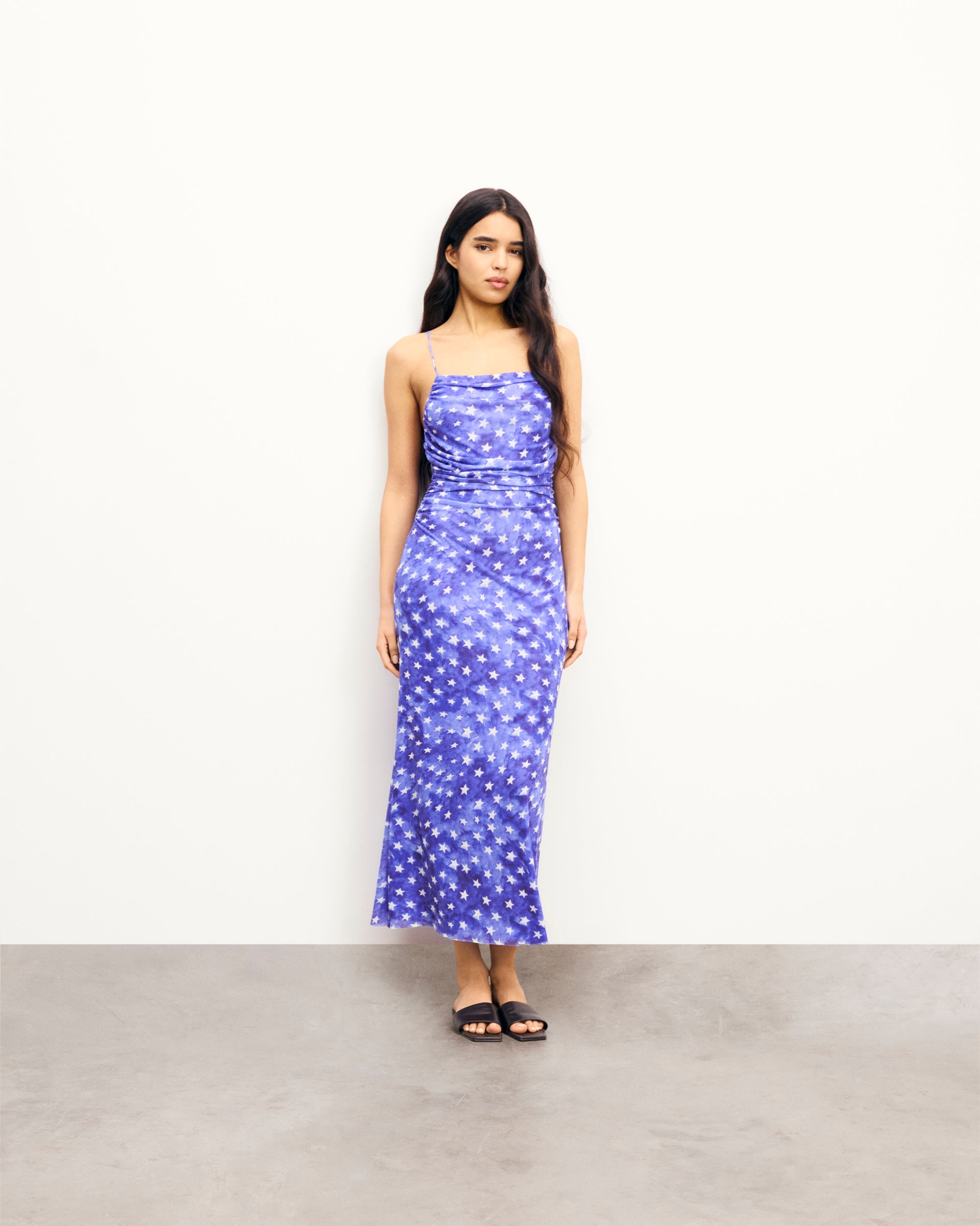 NIGHT GLOW / NEW / QTY : 55 / Robe Longue Bretelles Ariela - Night Glow