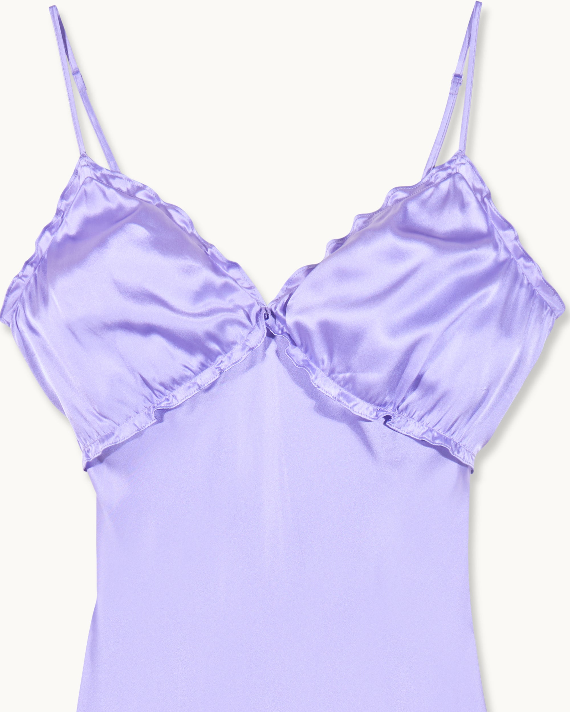 LILAS / NEW / QTY : 48 / Robe Longue Bretelles Lucie - Lilas