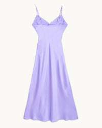LILAS / NEW / QTY : 48 / Robe Longue Bretelles Lucie - Lilas