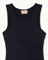 Robe longue à bretelles - Noir