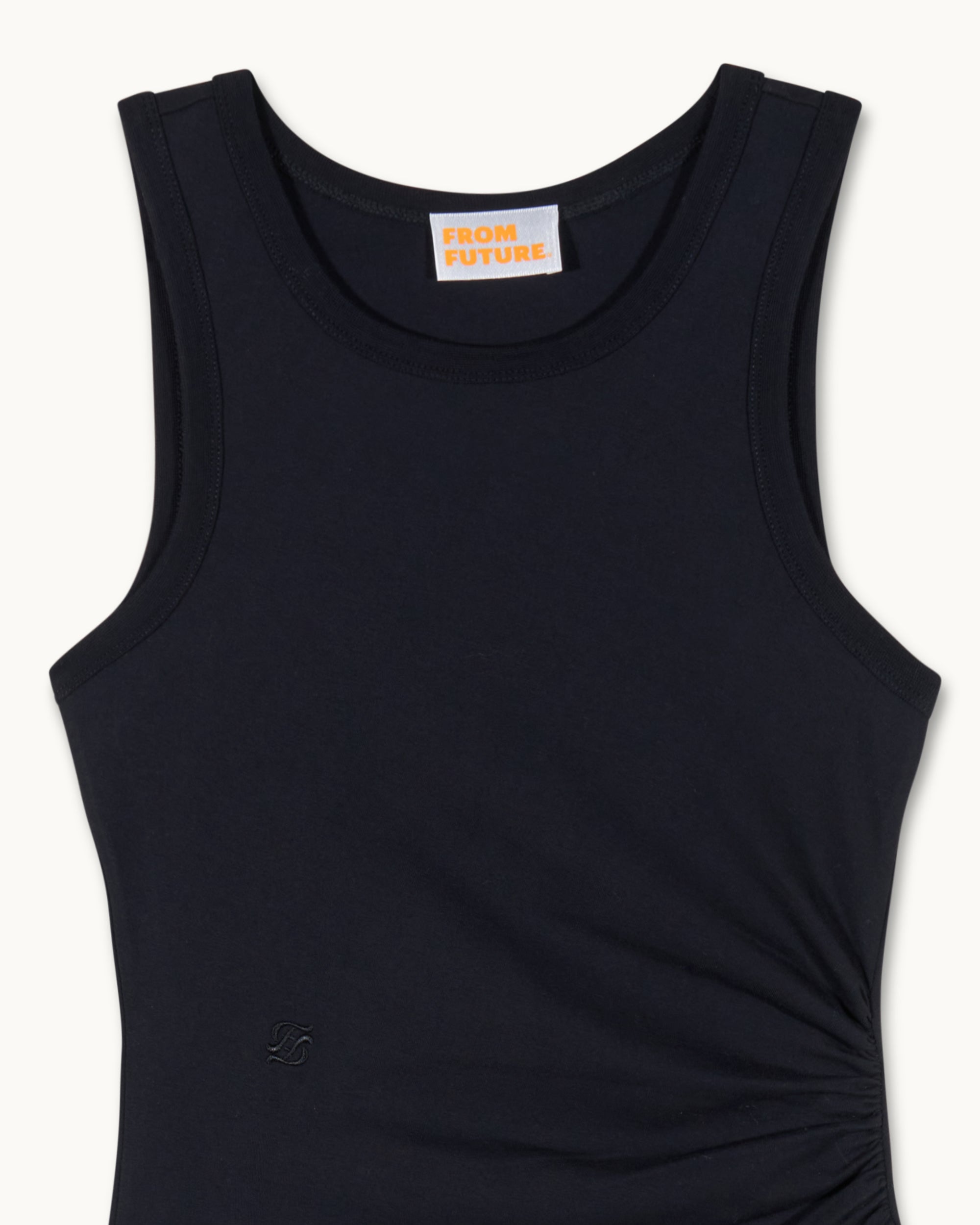 Robe longue à bretelles - Noir