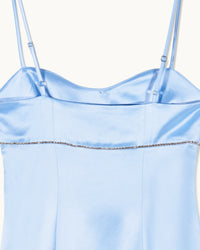 BABY BLUE / NEW / QTY : 37 / Robe Courte Bretelles Batcheva - Baby Blue