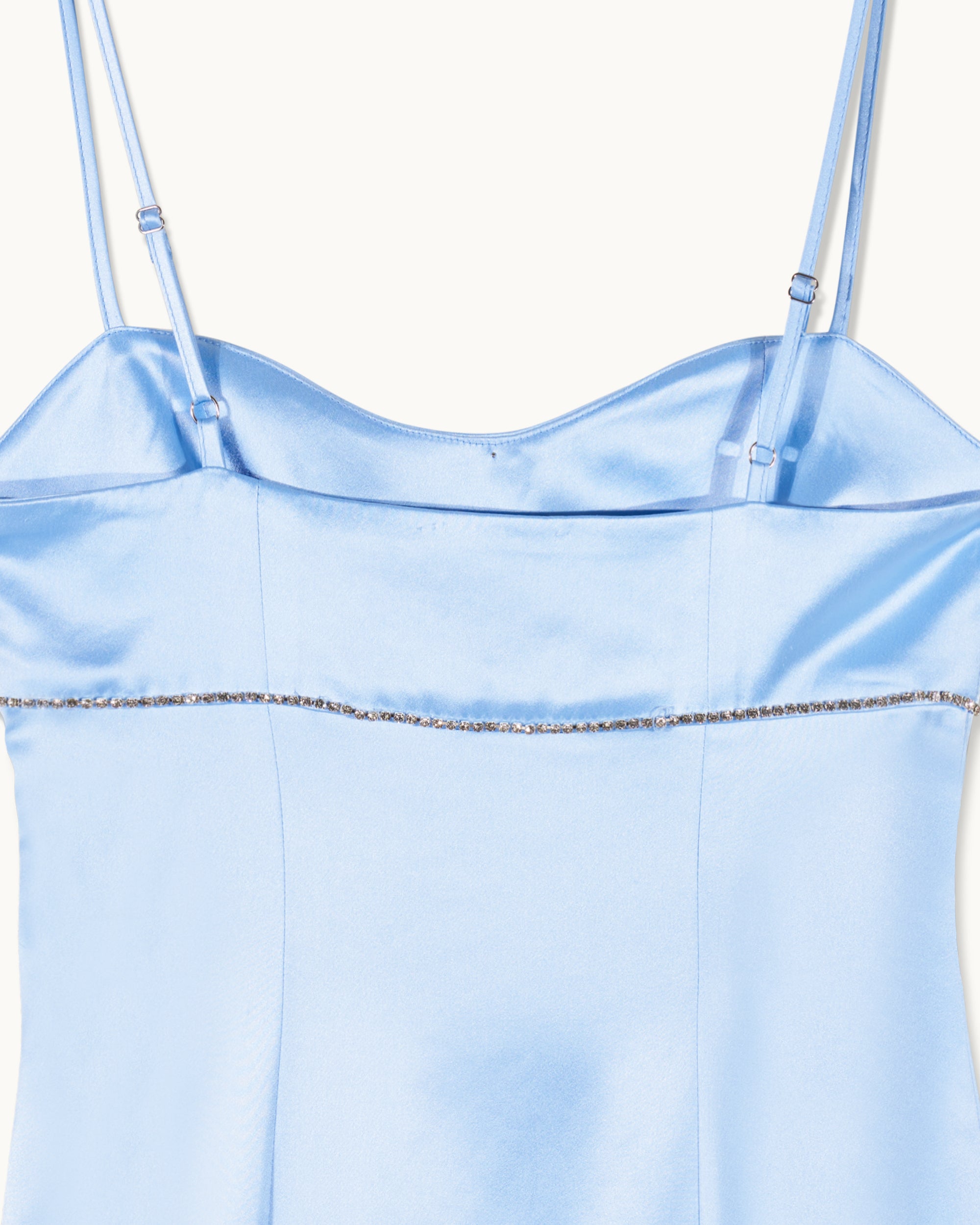 BABY BLUE / NEW / QTY : 37 / Robe Courte Bretelles Batcheva - Baby Blue