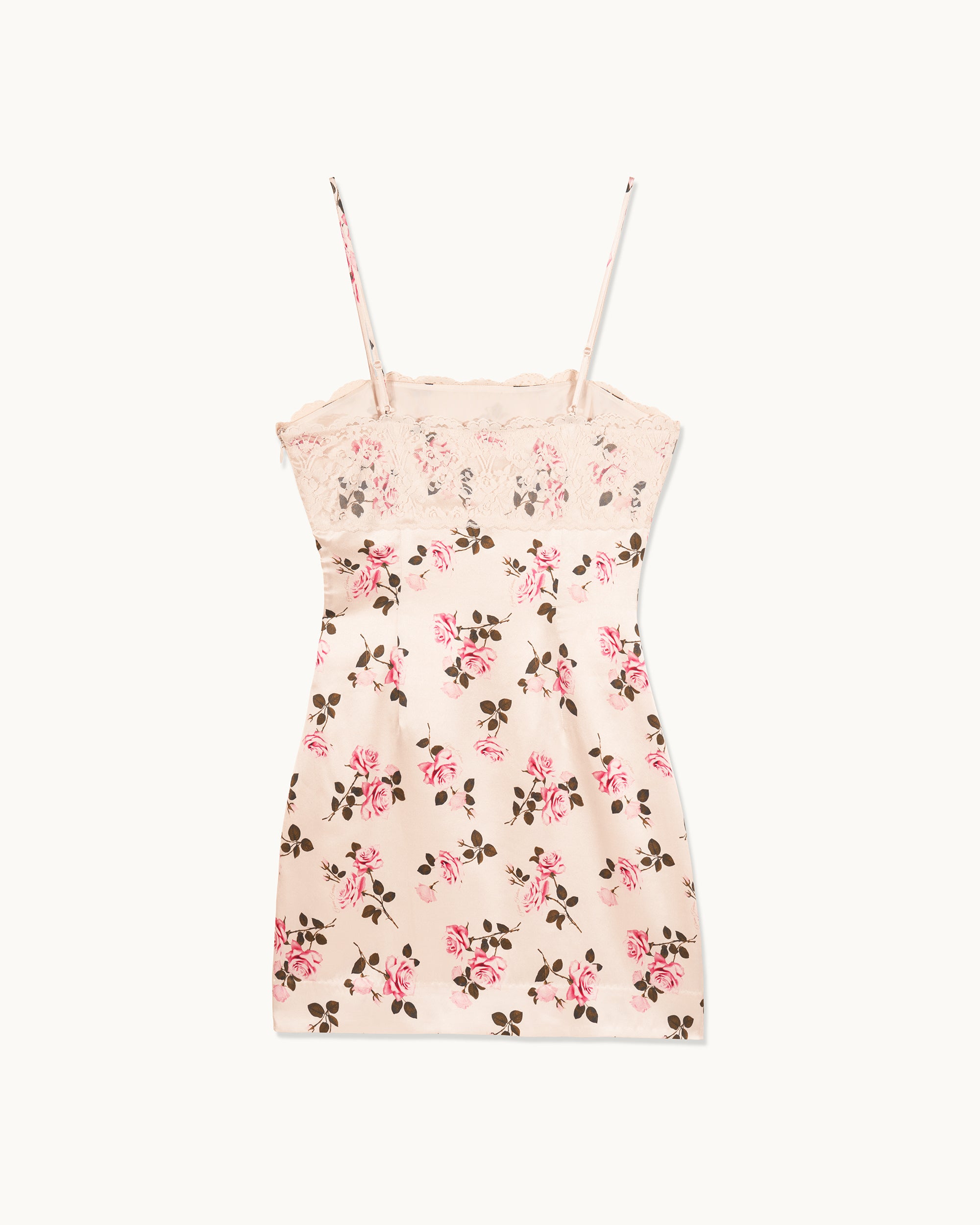 Robe longue à bretelles Romy en soie - Garden Romance