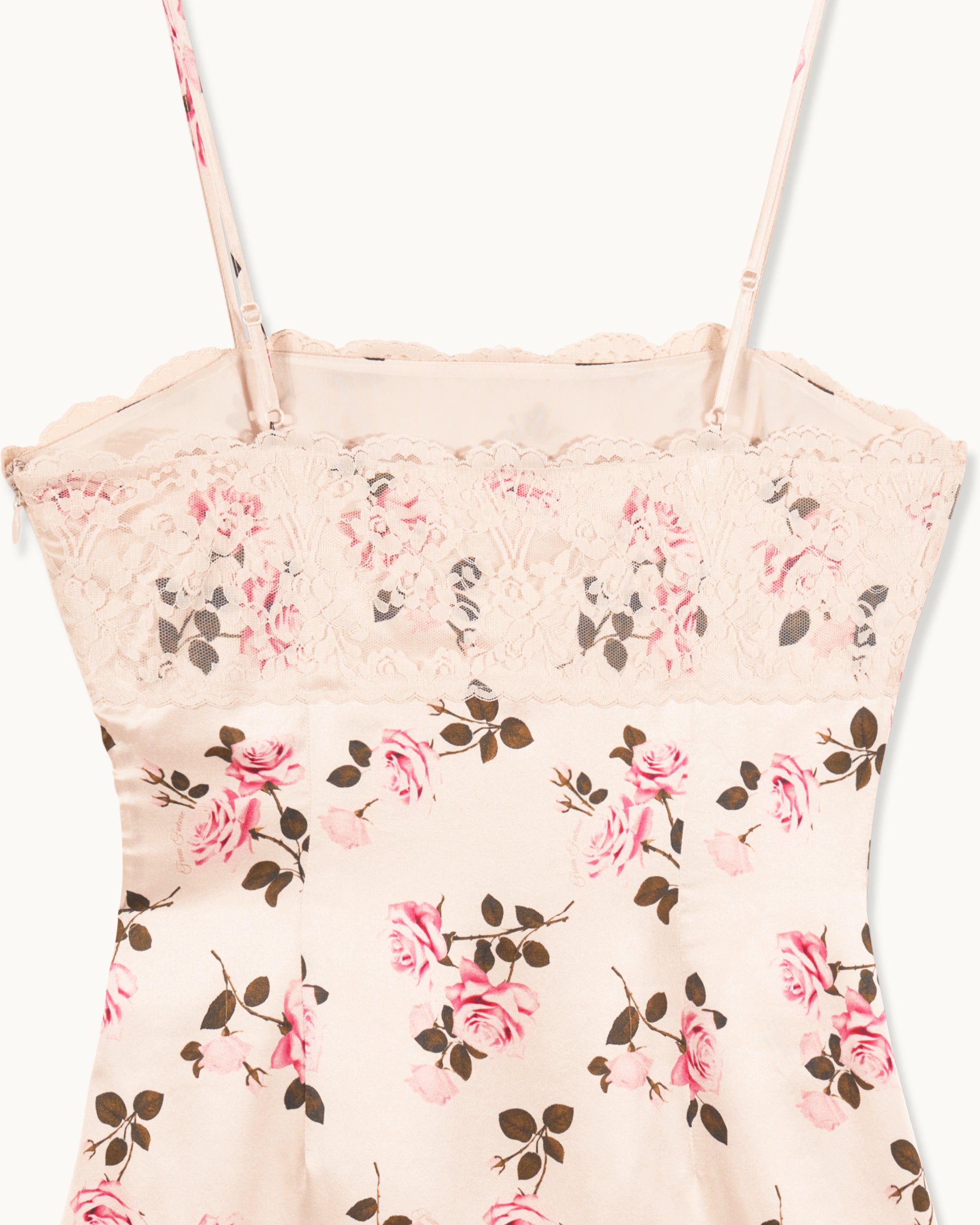 Robe longue à bretelles Romy en soie - Garden Romance