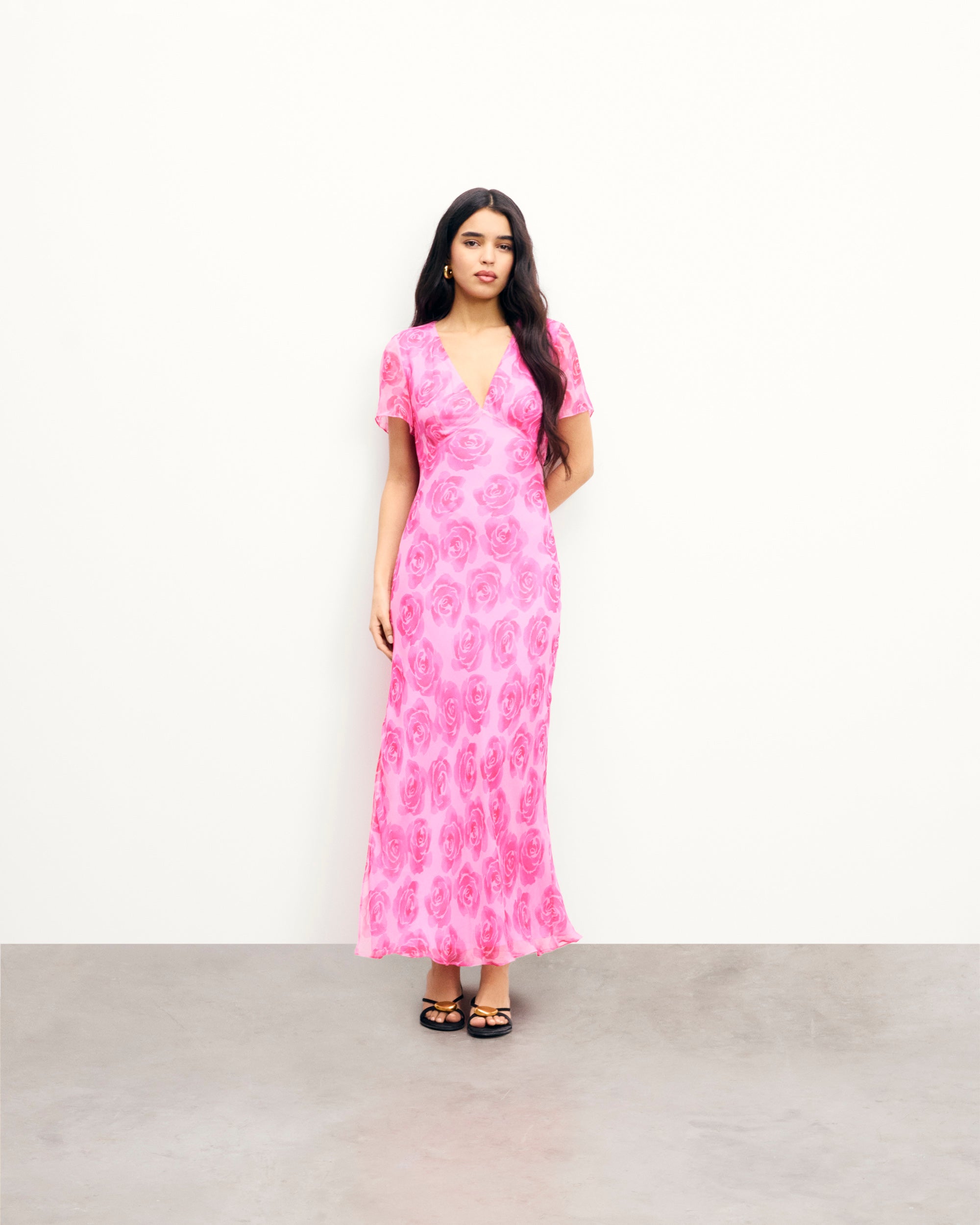 CANDY FLOWERS / NEW / QTY : 71 / Robe Longue Manches Courtes Michaela - Candy Flowers
