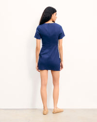 NAVY / NEW / QTY : 116 / Robe Courte Manches Courtes Yaëlle - Navy