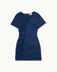 NAVY / NEW / QTY : 116 / Robe Courte Manches Courtes Yaëlle - Navy