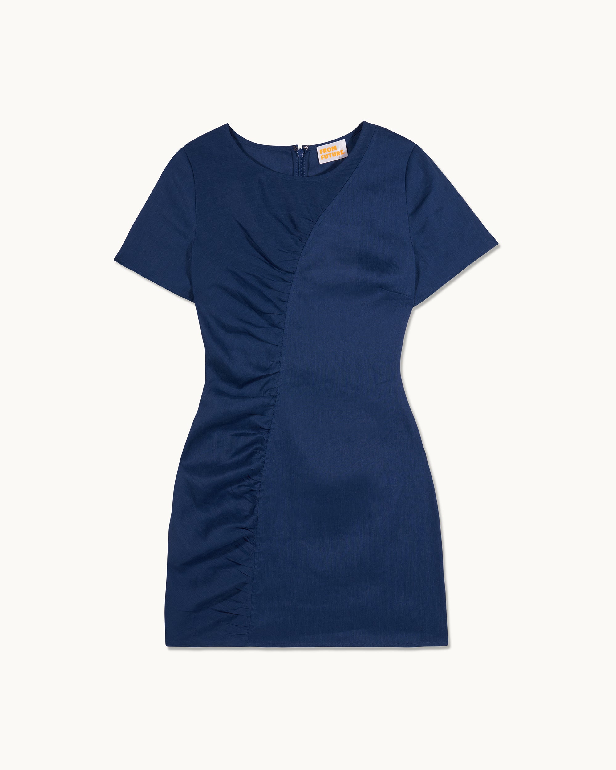 NAVY / NEW / QTY : 116 / Robe Courte Manches Courtes Yaëlle - Navy