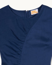 NAVY / NEW / QTY : 116 / Robe Courte Manches Courtes Yaëlle - Navy