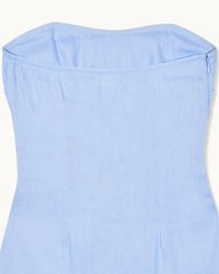 BABY BLUE / NEW / QTY : 134 / Robe Courte Bustier Nola - Baby Blue