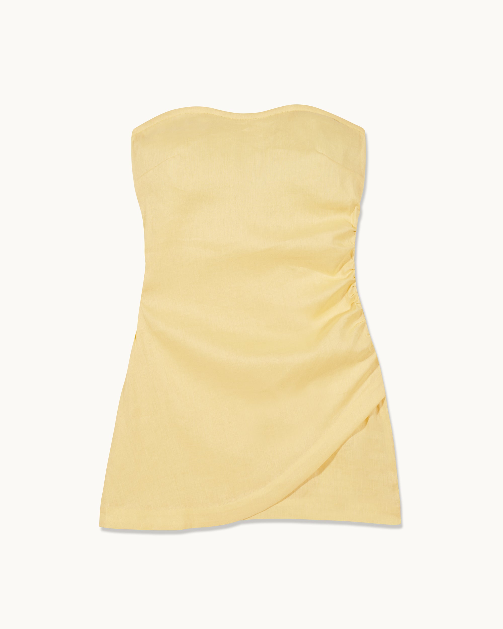 SKY YELLOW / NEW / QTY : 111 / Robe Courte Bustier Nola - Sky Yellow