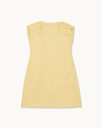 SKY YELLOW / NEW / QTY : 111 / Robe Courte Bustier Nola - Sky Yellow