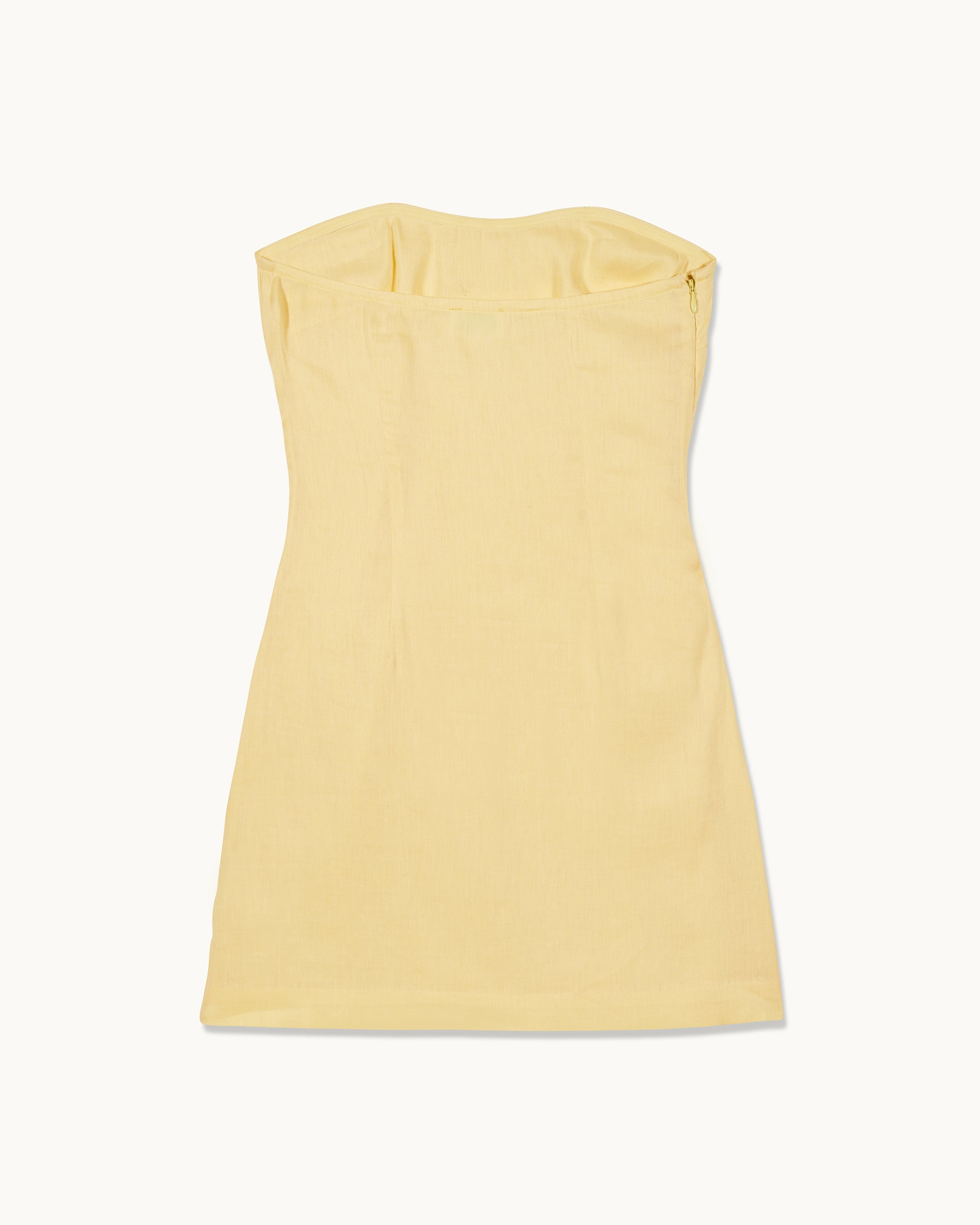 SKY YELLOW / NEW / QTY : 111 / Robe Courte Bustier Nola - Sky Yellow