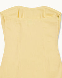 SKY YELLOW / NEW / QTY : 111 / Robe Courte Bustier Nola - Sky Yellow