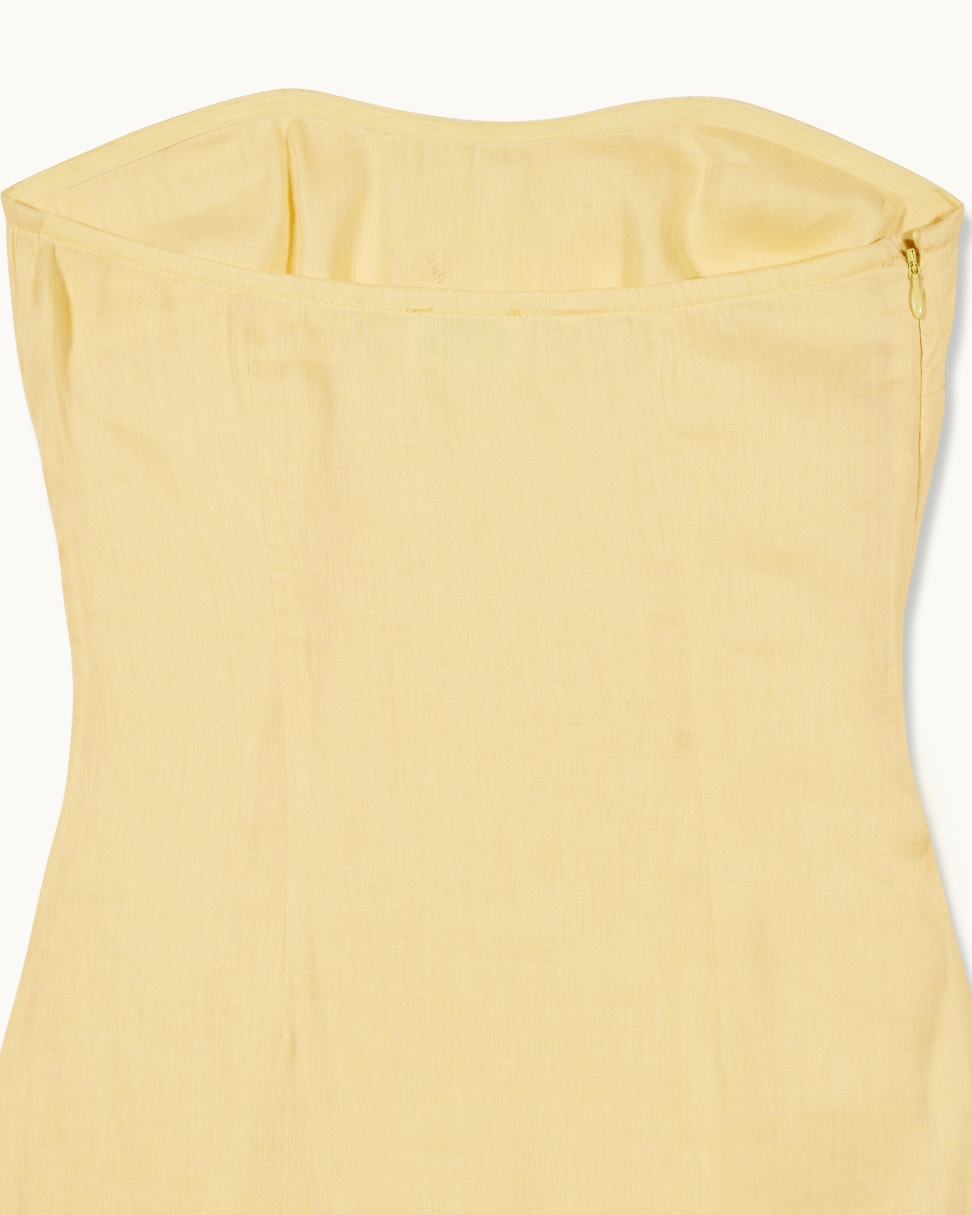 SKY YELLOW / NEW / QTY : 111 / Robe Courte Bustier Nola - Sky Yellow