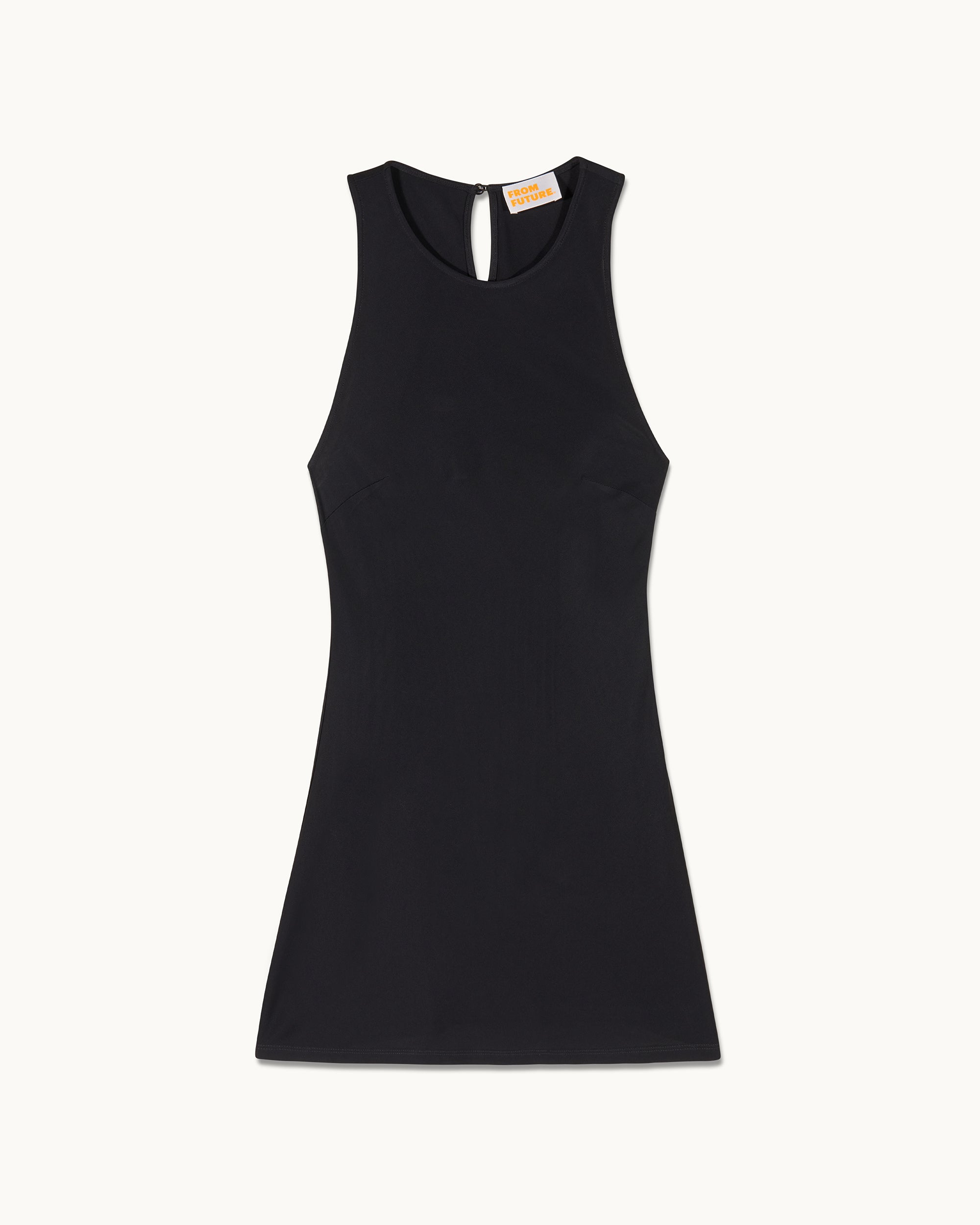 NOIR / NEW / QTY : 71 / Robe Courte Manches Courtes Emmy - Noir
