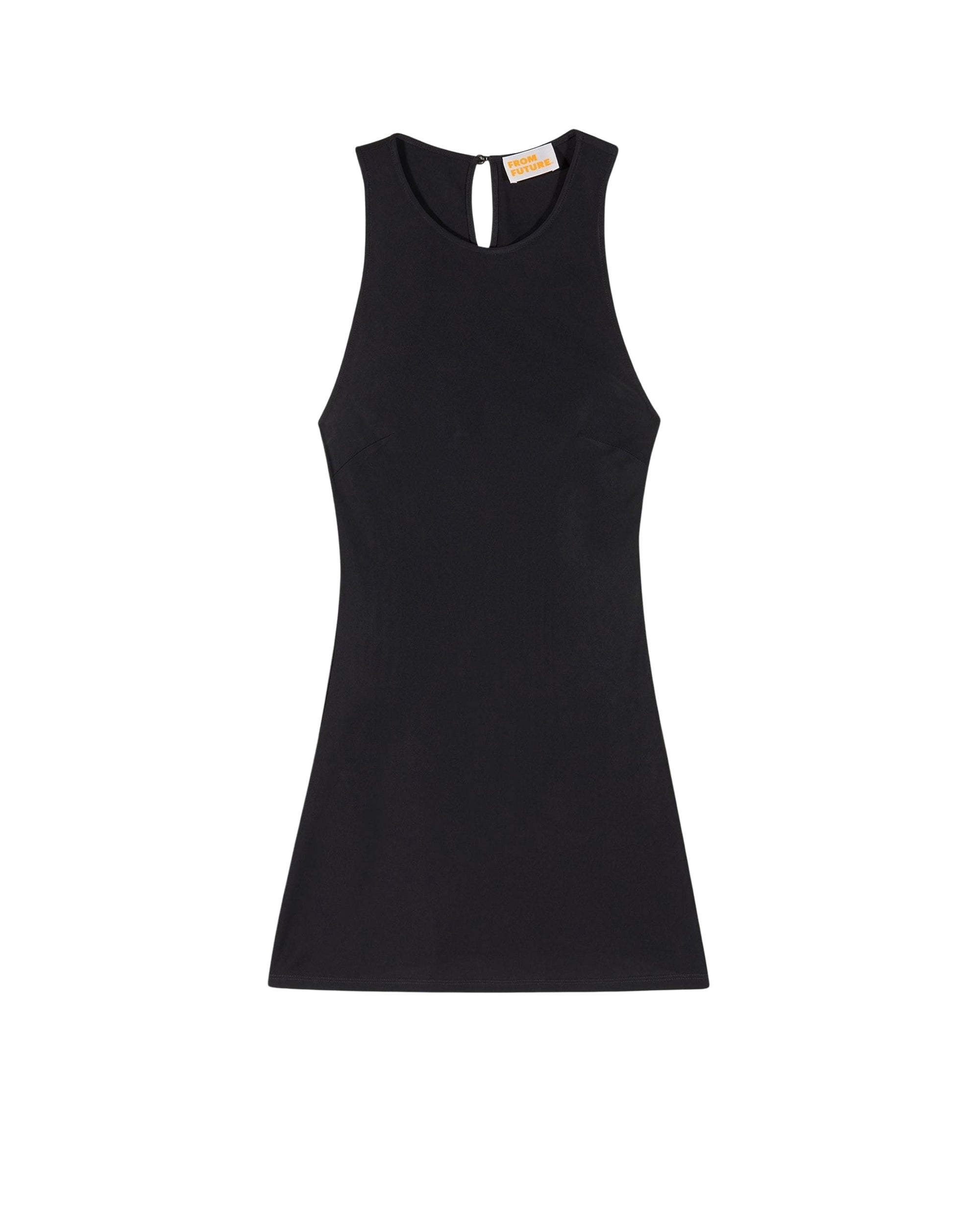 Robe courte à manches courtes Emmy - Noir