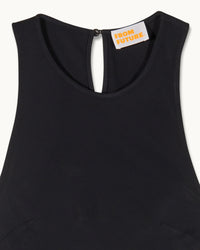 Robe courte à manches courtes Emmy - Noir