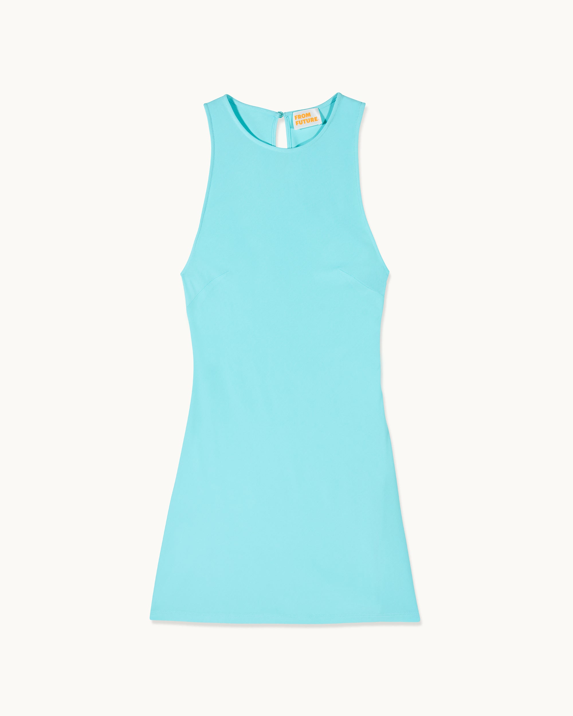 AQUA GREEN / NEW / QTY : 95 / Robe Courte Manches Courtes Emmy - Aqua Green