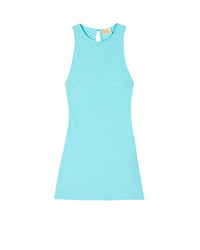 Robe courte à manches courtes Emmy - Aqua Green