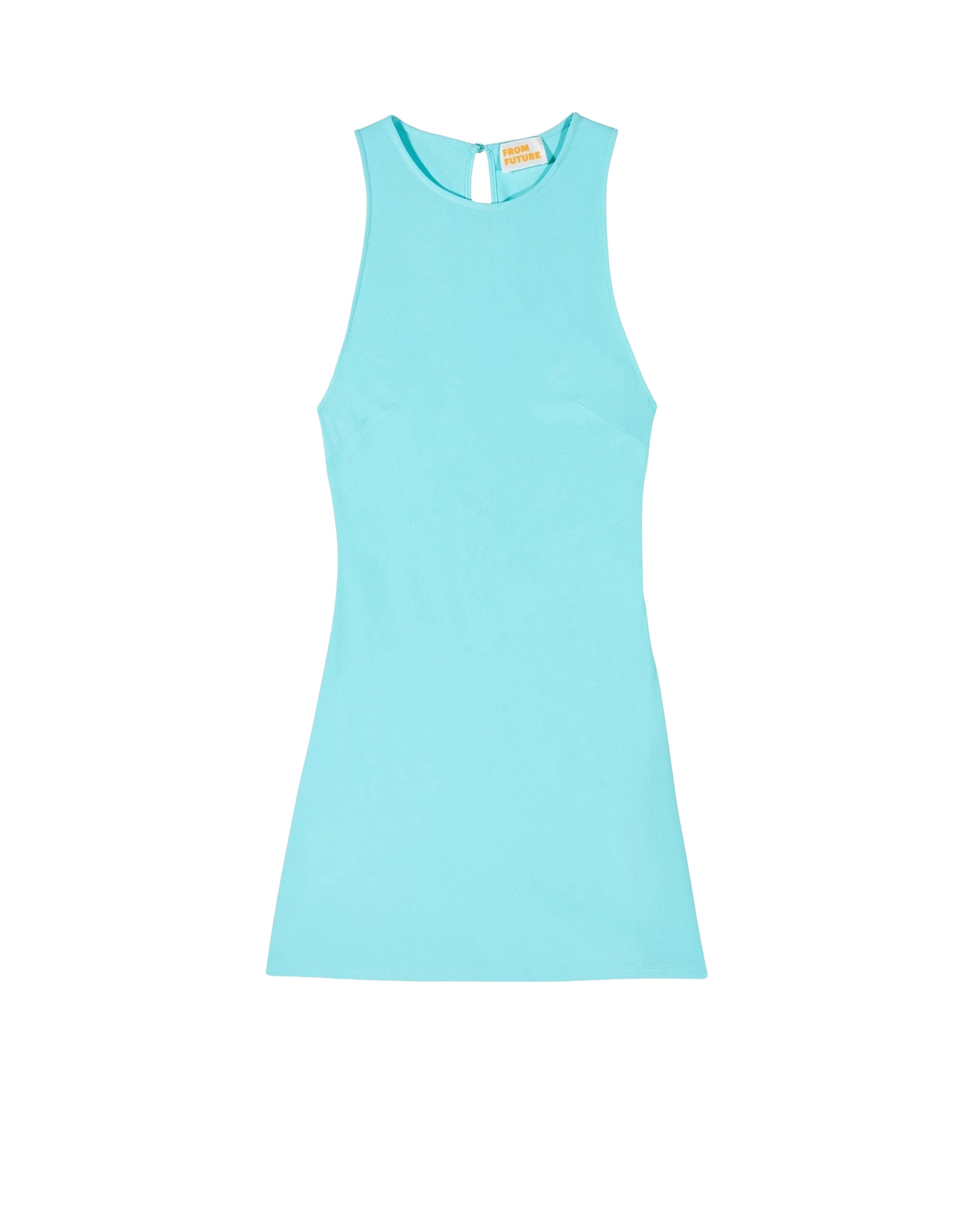 Robe courte à manches courtes Emmy - Aqua Green
