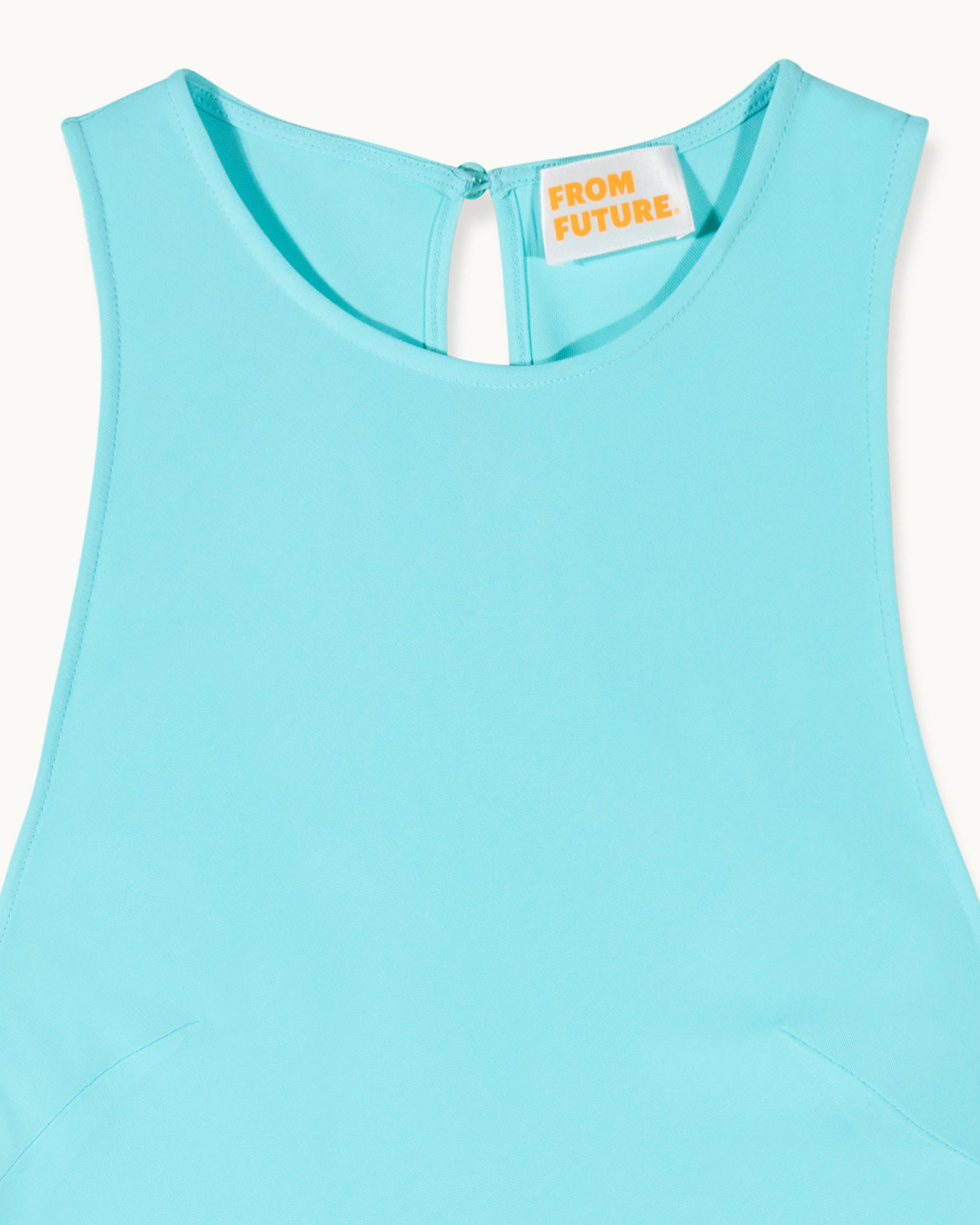 Robe courte à manches courtes Emmy - Aqua Green