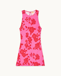 SPRING FLOWERS / NEW / QTY : 90 / Robe Courte Manches Courtes Emmy - Spring Flowers