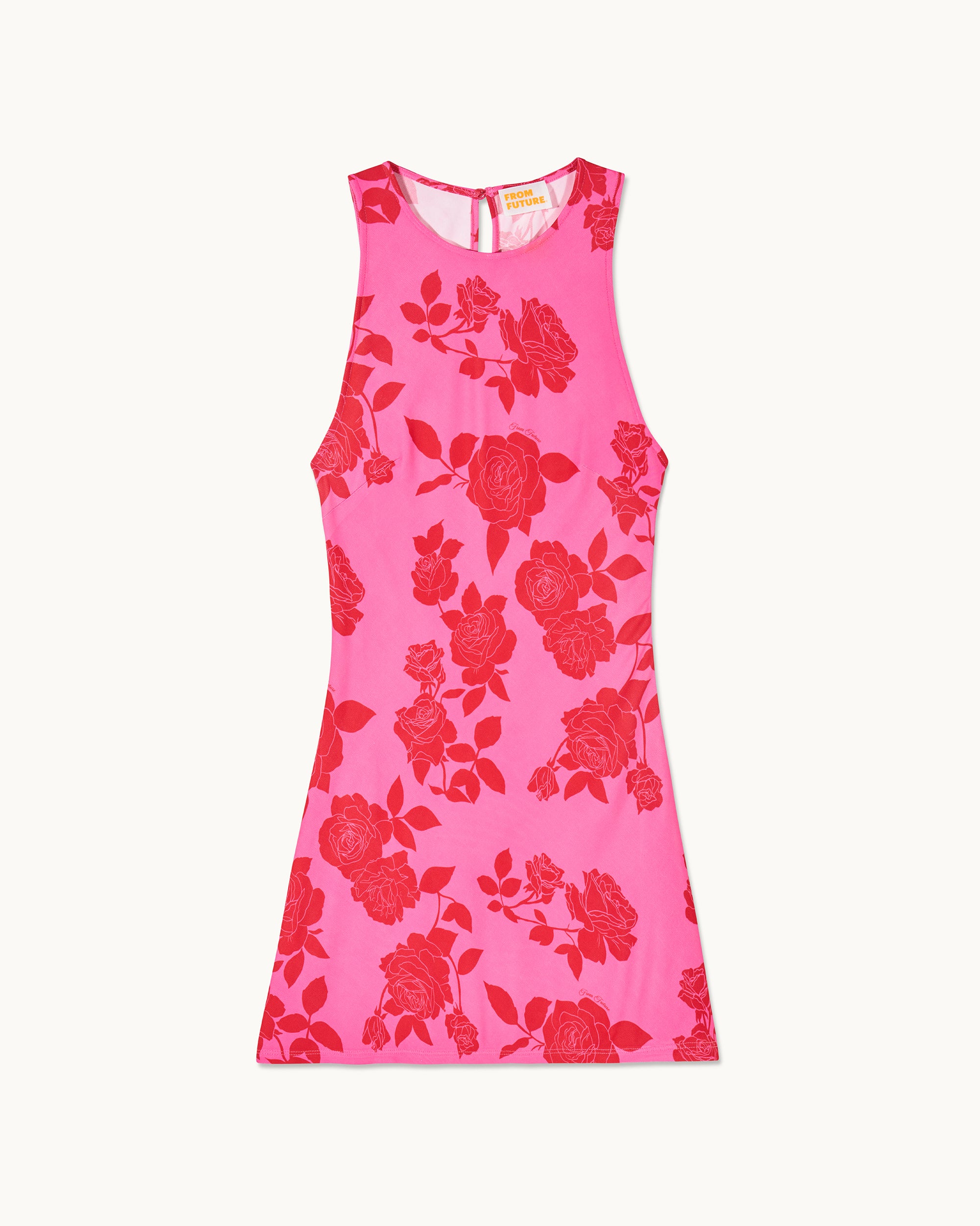 SPRING FLOWERS / NEW / QTY : 90 / Robe Courte Manches Courtes Emmy - Spring Flowers