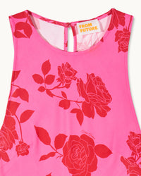 SPRING FLOWERS / NEW / QTY : 90 / Robe Courte Manches Courtes Emmy - Spring Flowers