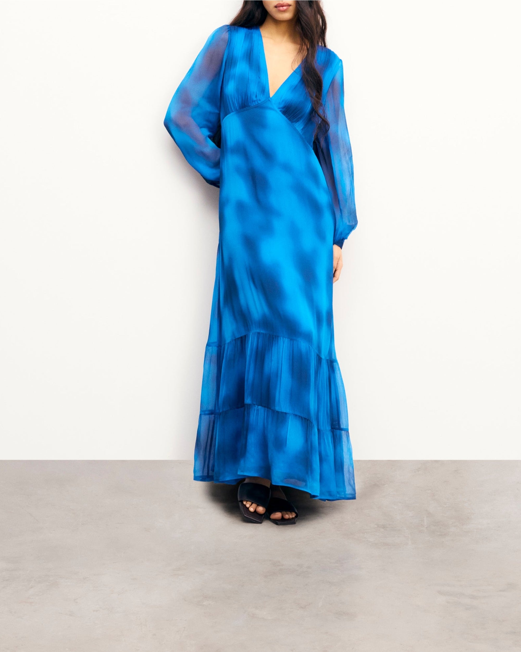 Robe à manches longues Giovanna - Fuzzy Blue