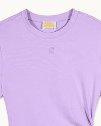 Robe longue à manches courtes - Fantasy Lilac