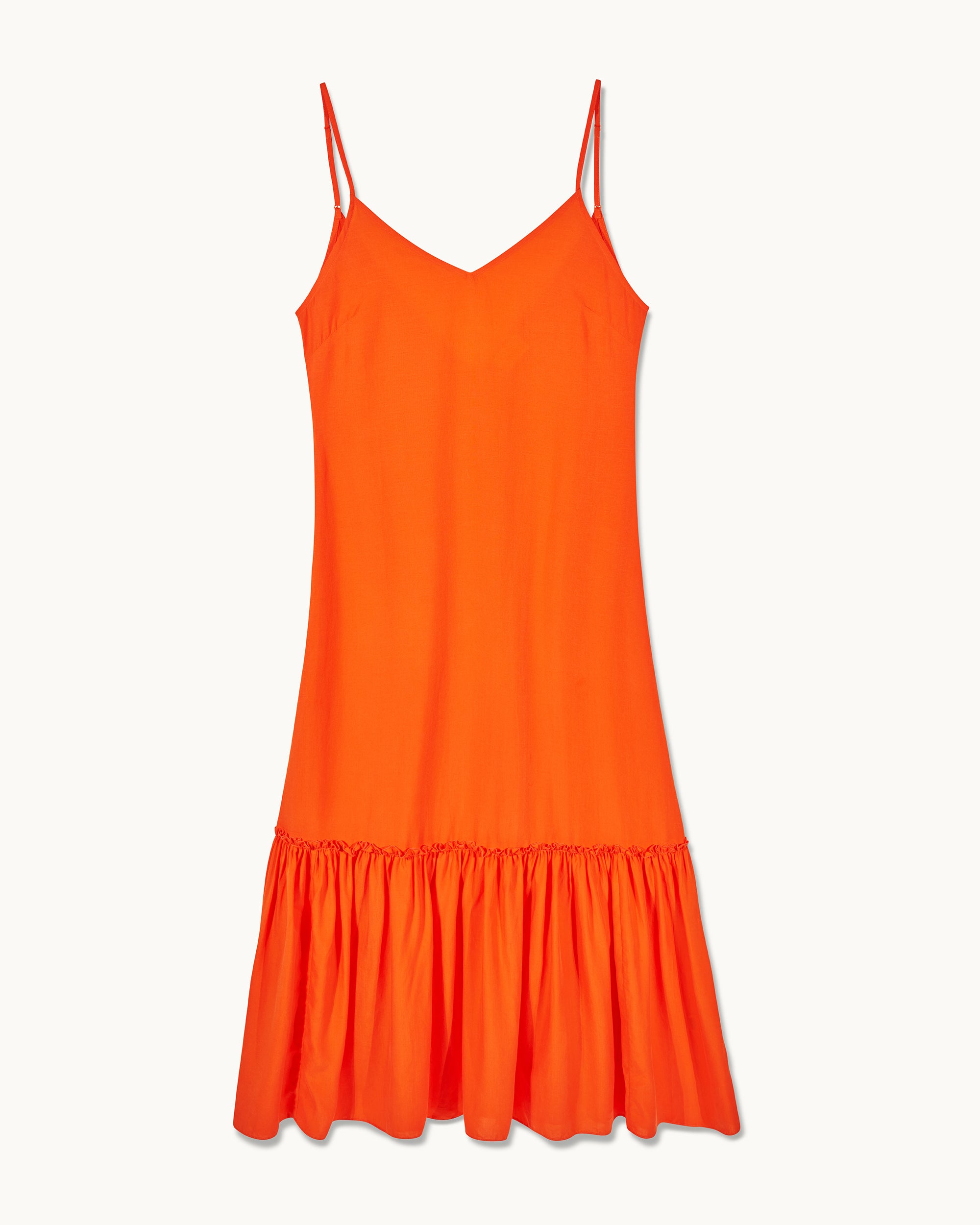 FANTASY ORANGE / NEW / QTY : 78 / Robe Longue Bretelles Tallia - Fantasy Orange