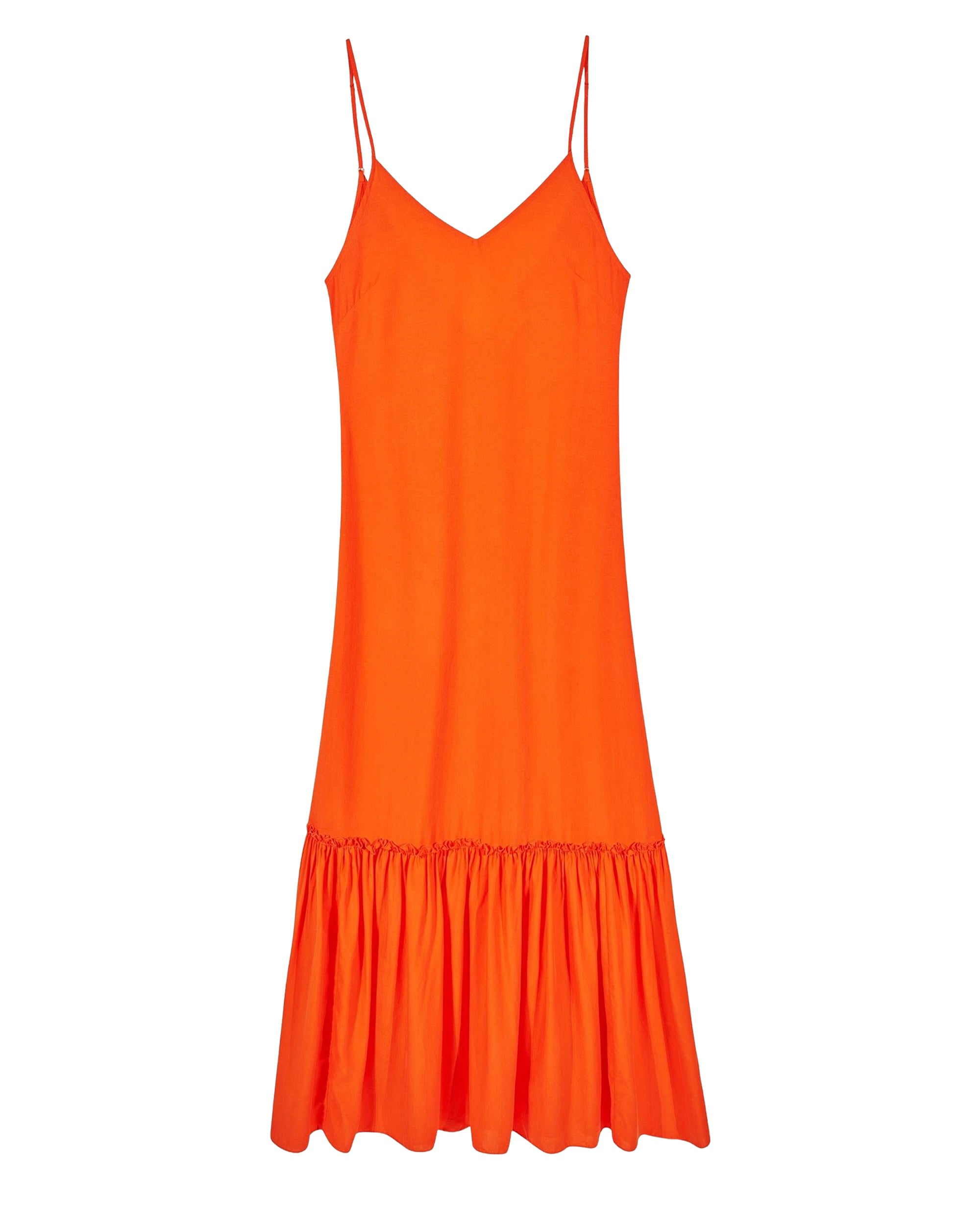 Robe longue à bretelles Tallia - Fantasy Orange