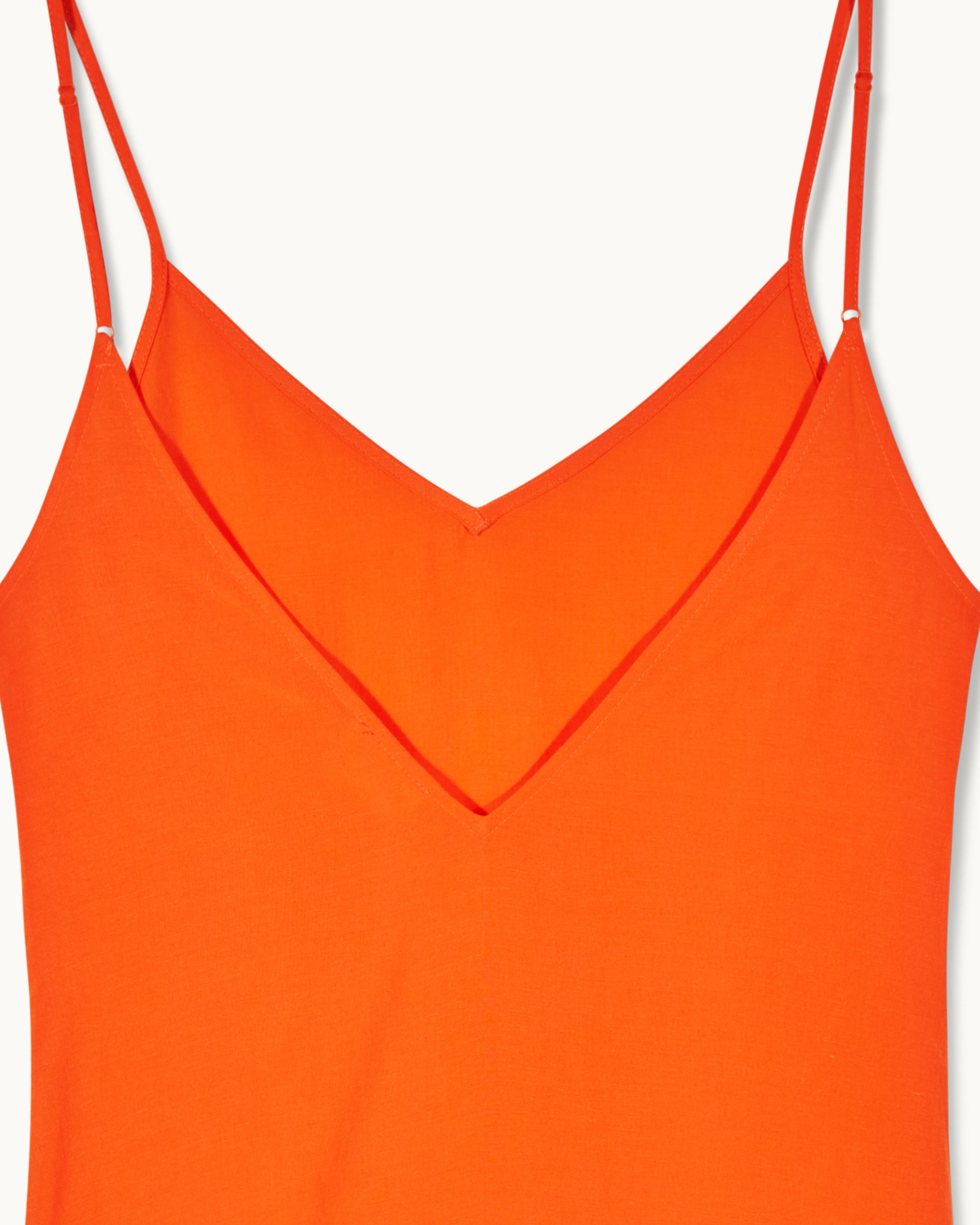 Robe longue à bretelles Tallia - Fantasy Orange