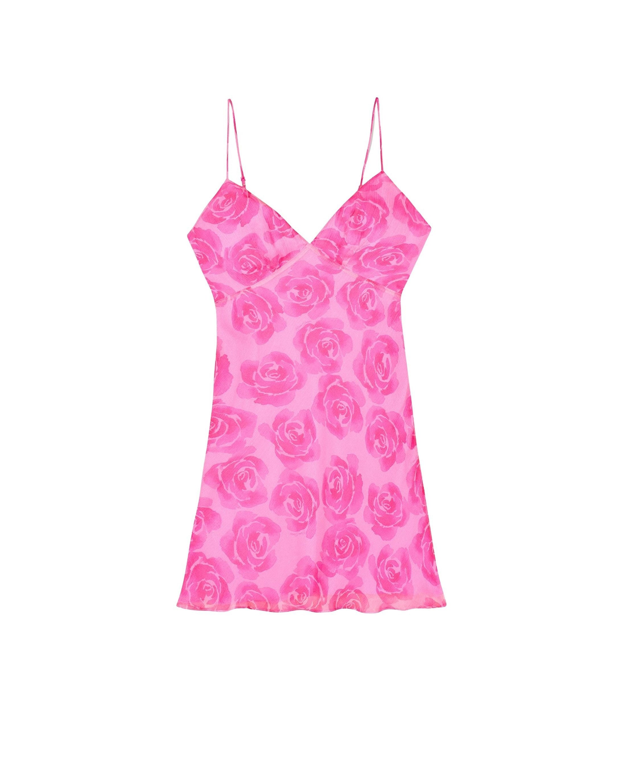 Robe courte à bretelles Ellie - Candy Flowers