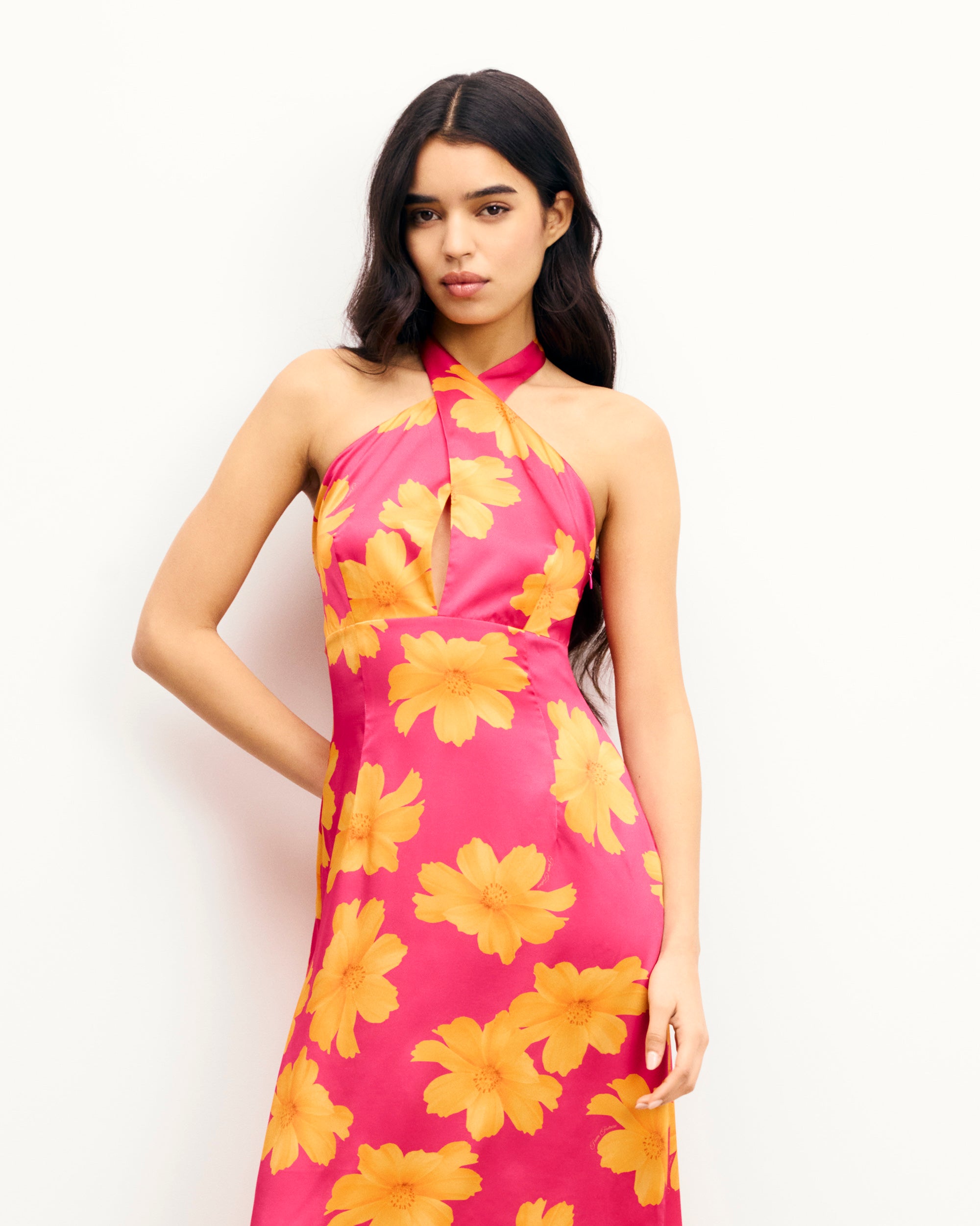 FLOATING GARDEN / NEW / QTY : 65 / Robe Longue Dos Nu Alma - Floating Garden