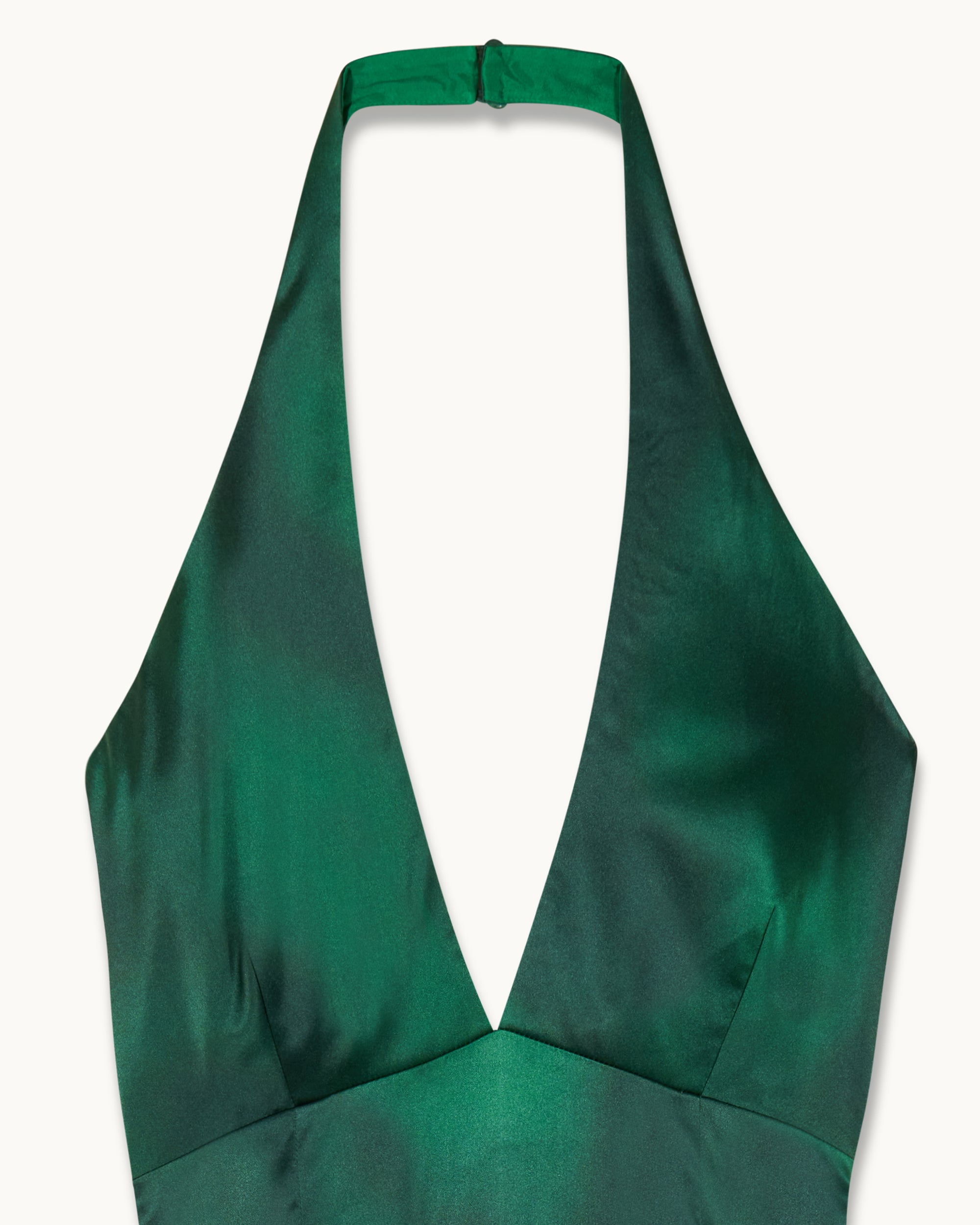 Robe longue dos nu Alma en soie - Blurry Garden