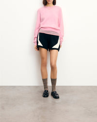 Short court en cachemire - Noir