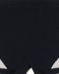 Short court en cachemire - Noir