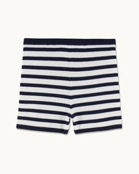 ECRU/NAVY / NEW / QTY : 4 / Short Court Baigneur - Ecru/Navy