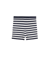 Short court en laine - Ecru & Navy