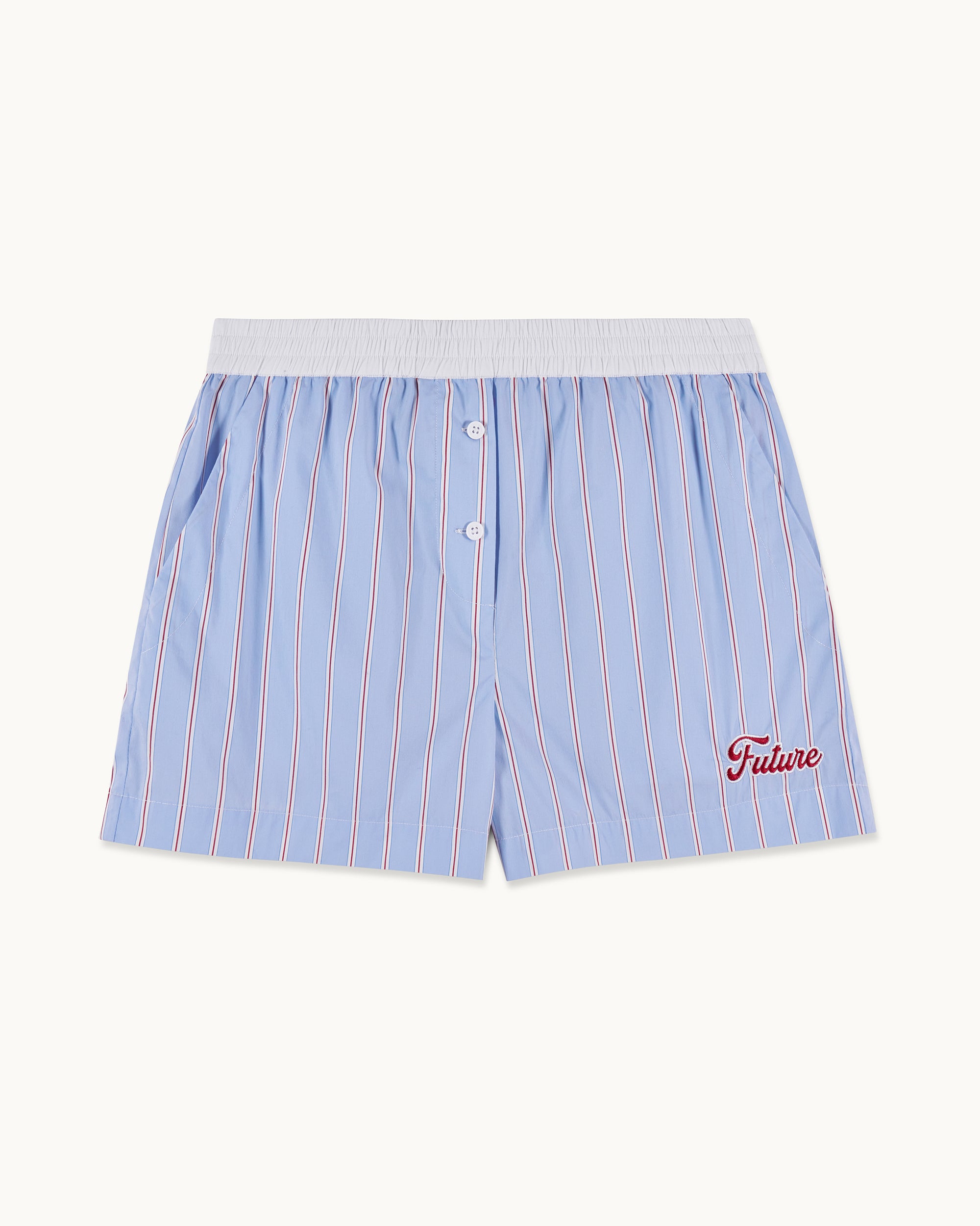 RAYURES BLEU / ROUGE / NEW / QTY : 11 / Short Court - Rayures Bleu / Rouge