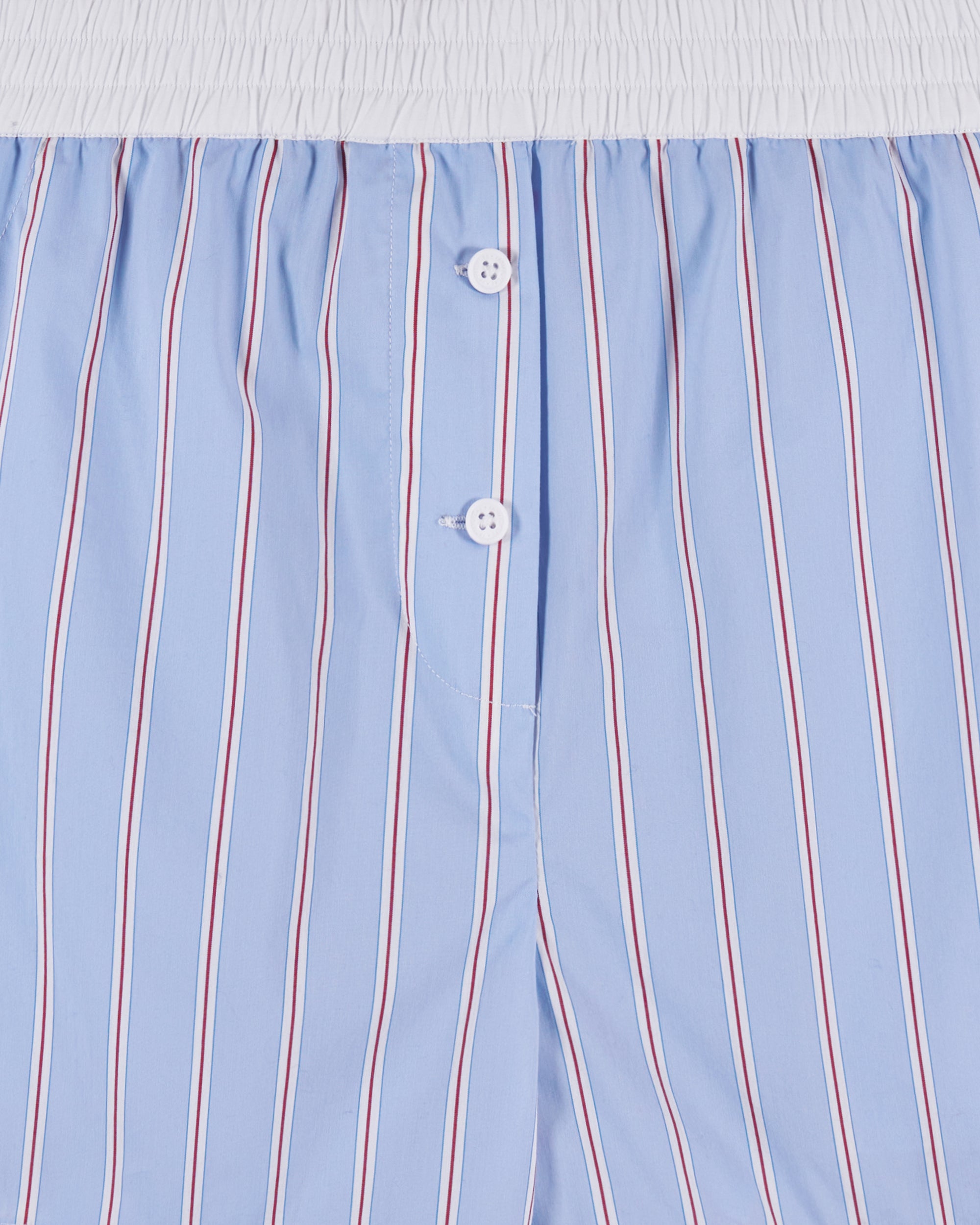 Short court à rayures - Bleu & Rouge