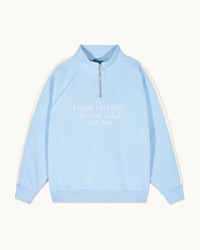 BABY BLUE / NEW / QTY : 28 / Sweatshirt Col Camionneur - Baby Blue