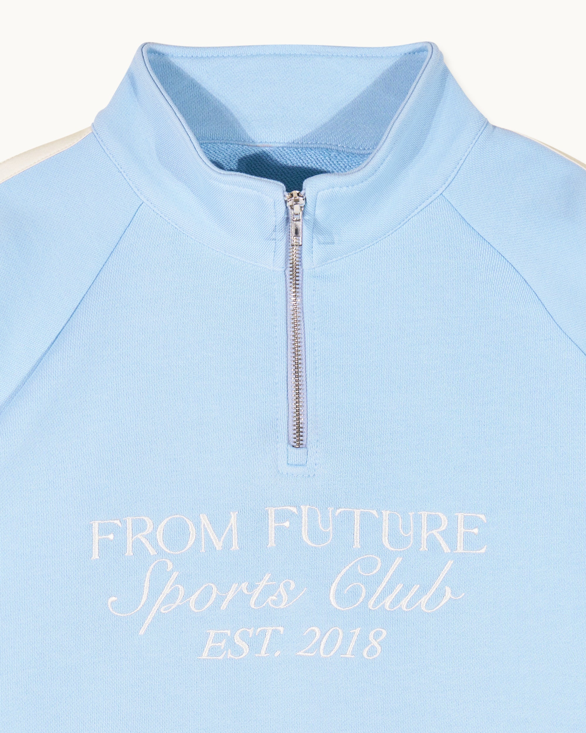 BABY BLUE / NEW / QTY : 28 / Sweatshirt Col Camionneur - Baby Blue