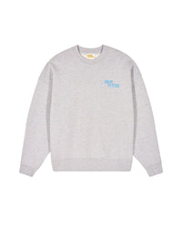 Sweatshirt à col rond - Gris Chiné Clair