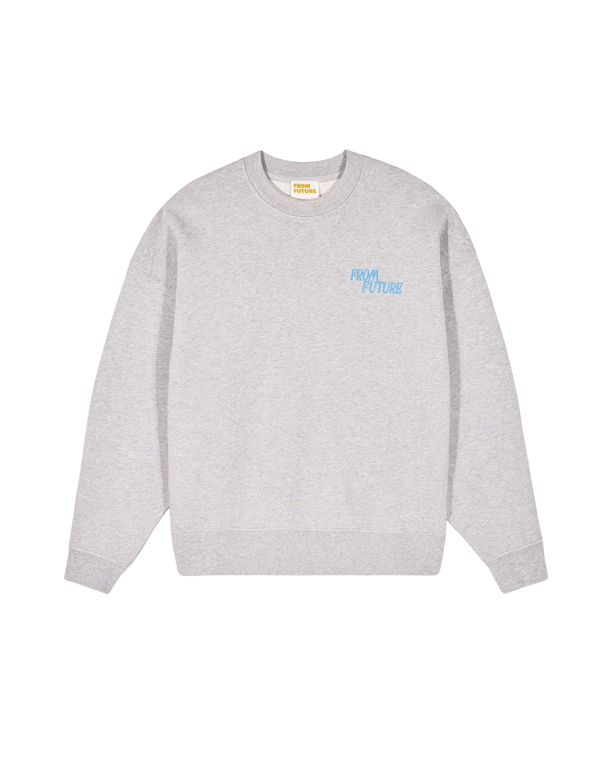 Sweatshirt à col rond - Gris Chiné Clair