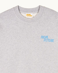 Sweatshirt à col rond - Gris Chiné Clair